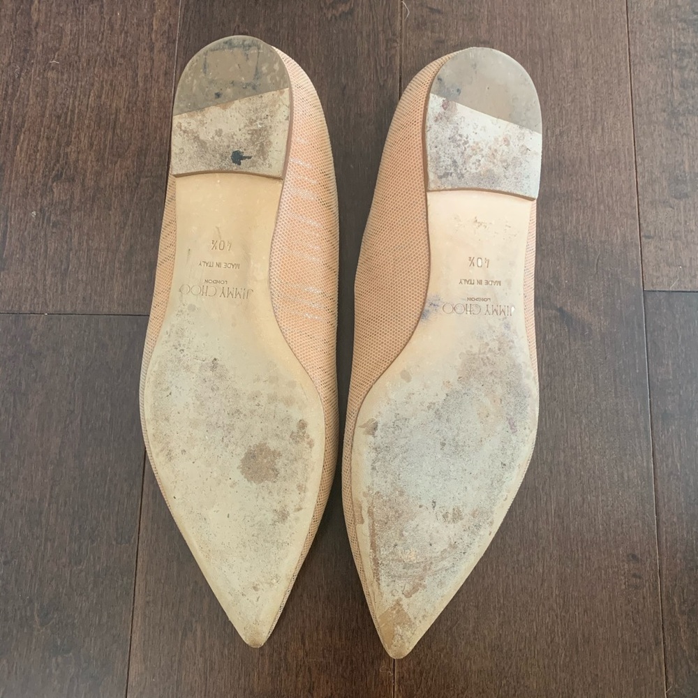 Jimmy Choo Attila Pixelated Leather Flat - Picture 5 of 5